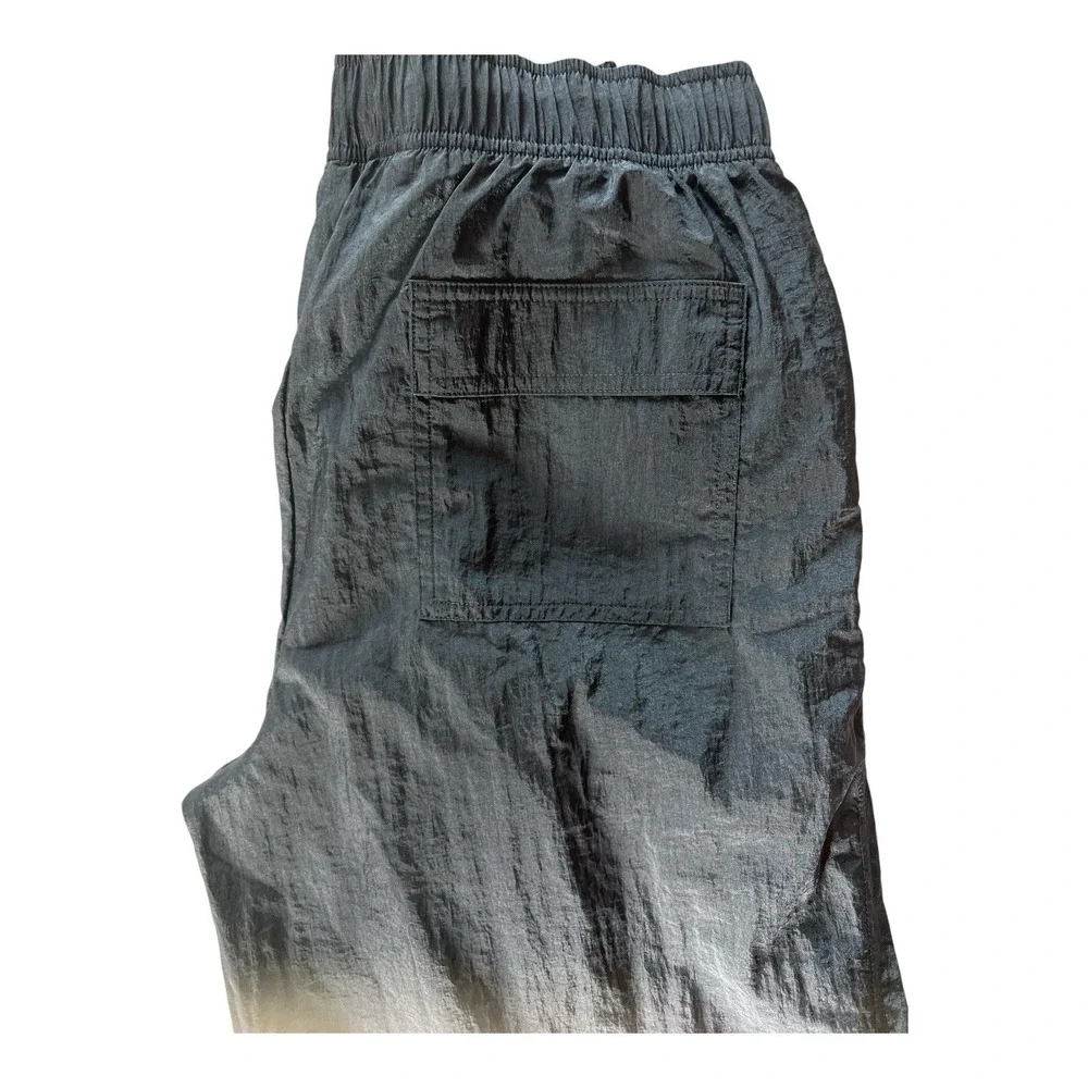 Athleta Black Nylon Parachute Cargo Jogger‎ Pants Women's Small Petite